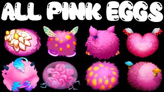 All PINK Eggs | My Singing Monsters | MonsterBox in Incredibox