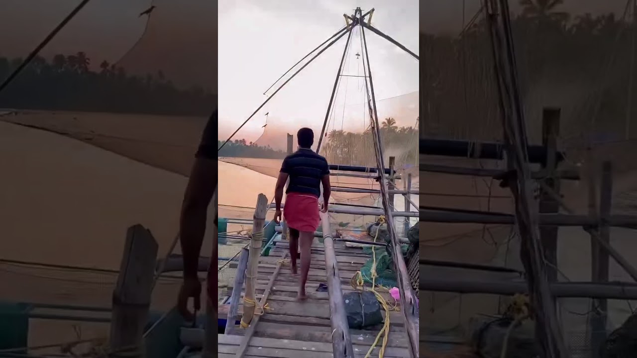 പുഴയുടെ നടുവിൽ ഉള്ള ചീനവല കണ്ടിട്ടുണ്ടോ ? ചീനവല വലിച്ചപ്പോൾ കിട്ടിയ മീനുകളെ കണ്ടോ 🥰😍😍😍 