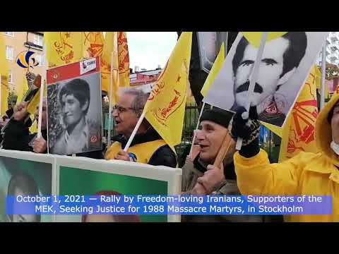 October 1, 2021 — Rally by Freedom-loving Iranians, Supporters of the MEK, in Stockholm