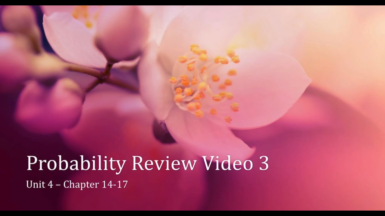 Unit 4 Video 3 Probability Problems Solved - YouTube