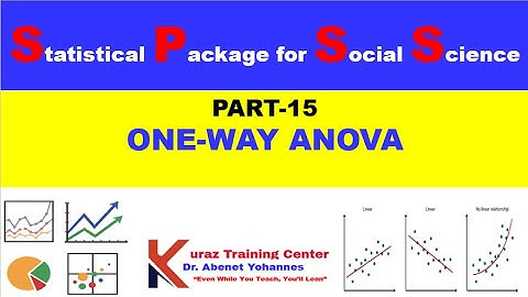 ONE WAY ANOVA using SPSS  IN AMHARIC-Part 15