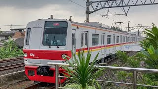 Nonton KRL Commuter Line saat Hujan di Stasiun Kranji! TM 6000 Chiyoda, JR 205 Musashino, KA Manahan