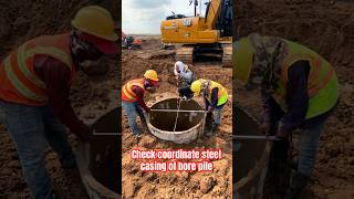 Checking Coordinate Casing Of Bore Pile