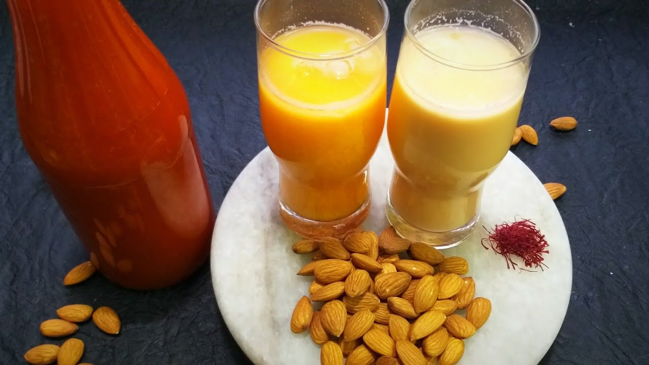 #BadamkesarSharbat मिनटो मे बनाये हल्दीराम जैसा बादाम केसर का शर्बत घर पर ही