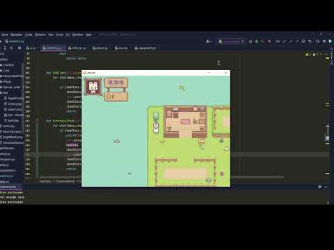 Pygame Merchant Store Feature