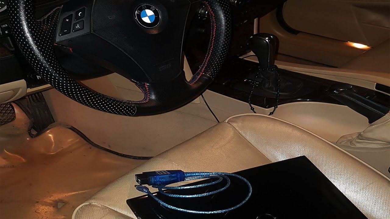 طريقة برمجة ال aux للبي ام دبليو بنفسك coding bmw e60 aux - YouTube