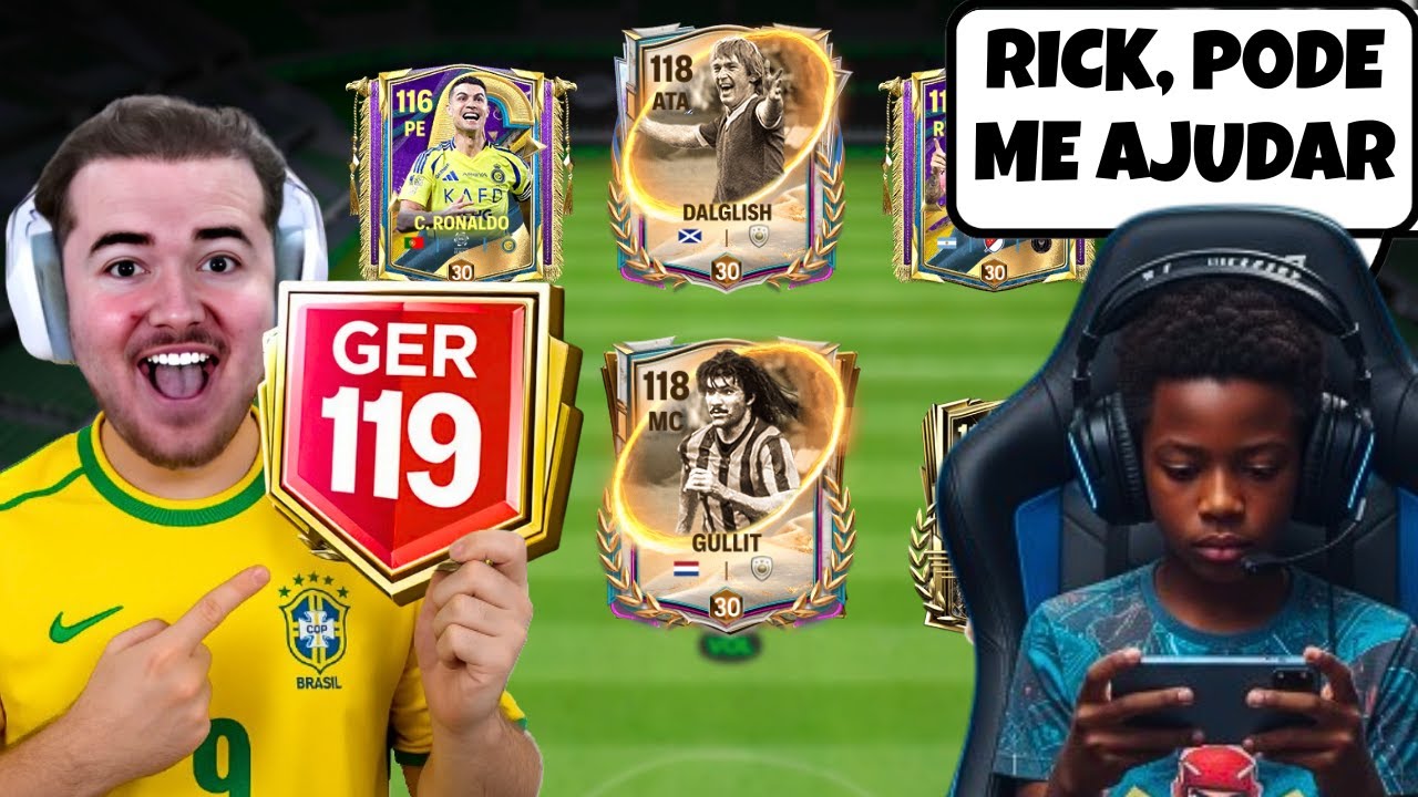 AJUDEI o TIME DO INSCRITO a PEGAR GER MAXIMO no FC MOBILE