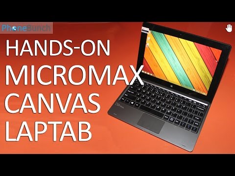 Micromax Canvas LapTab Hands-on Overview and First Impressions