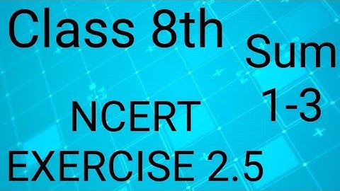 Ex2.5 |Q 1-3 |Class 8 math|Chapter2|Linear Equation in one variable