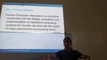 Human Computer Interaction (HCI) Lecture# 1(c)