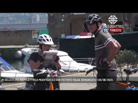 IN SELLA A UNA BICI ELETTRICA MODIFICATA E CON PATENTE FALSA: DENUNCIATO | 06/08/2025