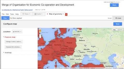 Google Fusion Tables - Data Visualisation in Class