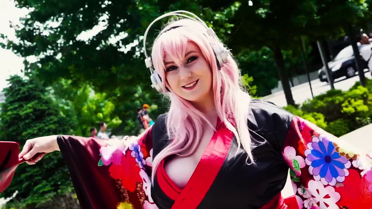 Super Sonico Kimono cosplay w Lily Spitfyre