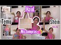 🛍️ Mis Compras 🛍️ #shein y #temu | Miren todo lo que Compre 😱 Súper Económico | huge haul