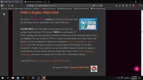 [NEW] [MMD] How To Get PMX Editor/PMXE