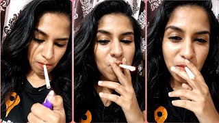 Beautiful girl smoking cigarette 🖤 | smoking beauty on insta live Guide