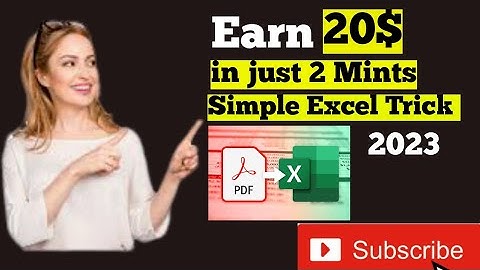 How to convert pdf file to Microsoft Excel sheet #excel #exceltricks #exceltips #excelhacks #tips