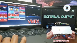 How to setup the Vmix external output for monitors or external recorders with Ultrastudio SDI.