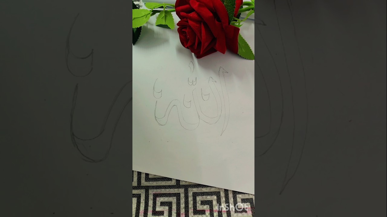 Double Pencil Arabic Calligraphy tutorial💞#arabiccalligraphy #tips #shorts #shortsfeed #islamic