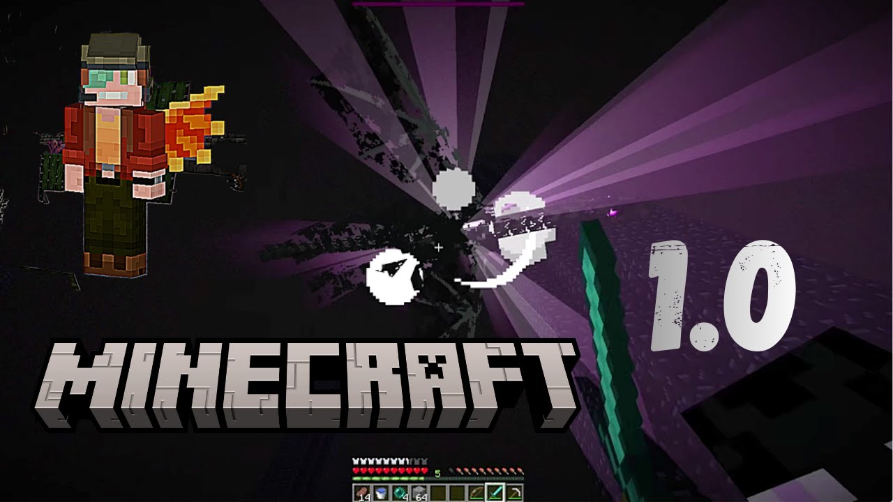 I BEAT Minecraft in VERSION 1.0!