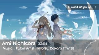 [Nightcore] Futaride Hitotsu Dakara - Dear feat. WISE