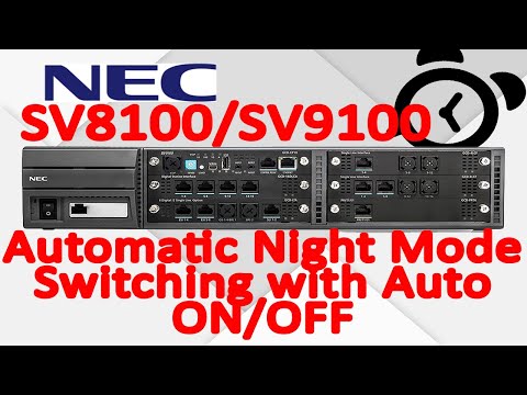 NEC SV9100 Automatic night mode switching Lock / Unlock Mode | SV8100 SL1100 SL2100