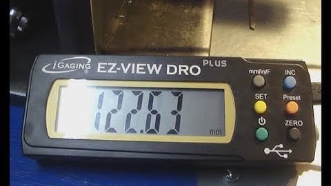 Igaging digital readout EZ-VIEW DRO first test and mounting on Milling machine part 2