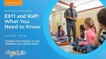 E911 and VoIP: What You Need to Know - Including a Live Demo of CodeX. June 1, 2023