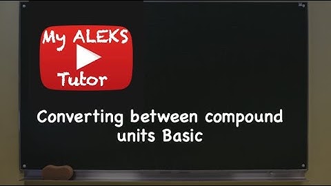 Converting between compound units Basic