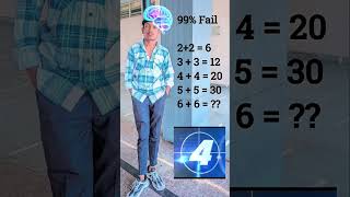 99% Will Fail This Simple Logic Test! 🧠 #Shorts .Can You Solve 6+6=? | Viral Math Riddle
