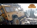 Camel trophy on a mountain trail.