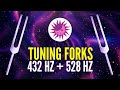 432 hz  528 hz tuning forks the most powerful frequencies in the universe theta binaural beats
