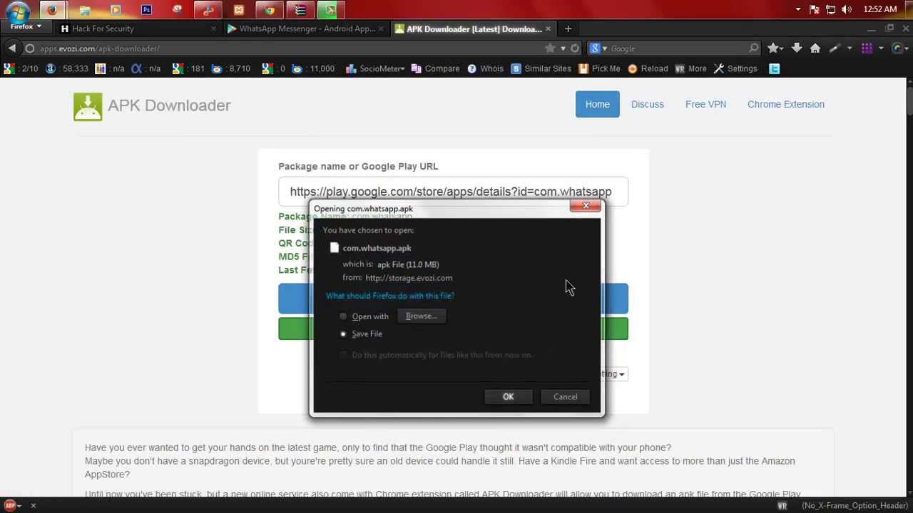 Download android apk file to your PC without any software Download android apk file to your PC without any software