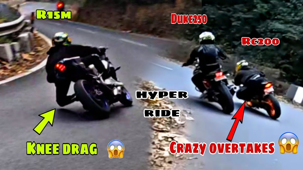High speed cornering 🥵 | R15m vs Rc200 vs Duke250 ⚡