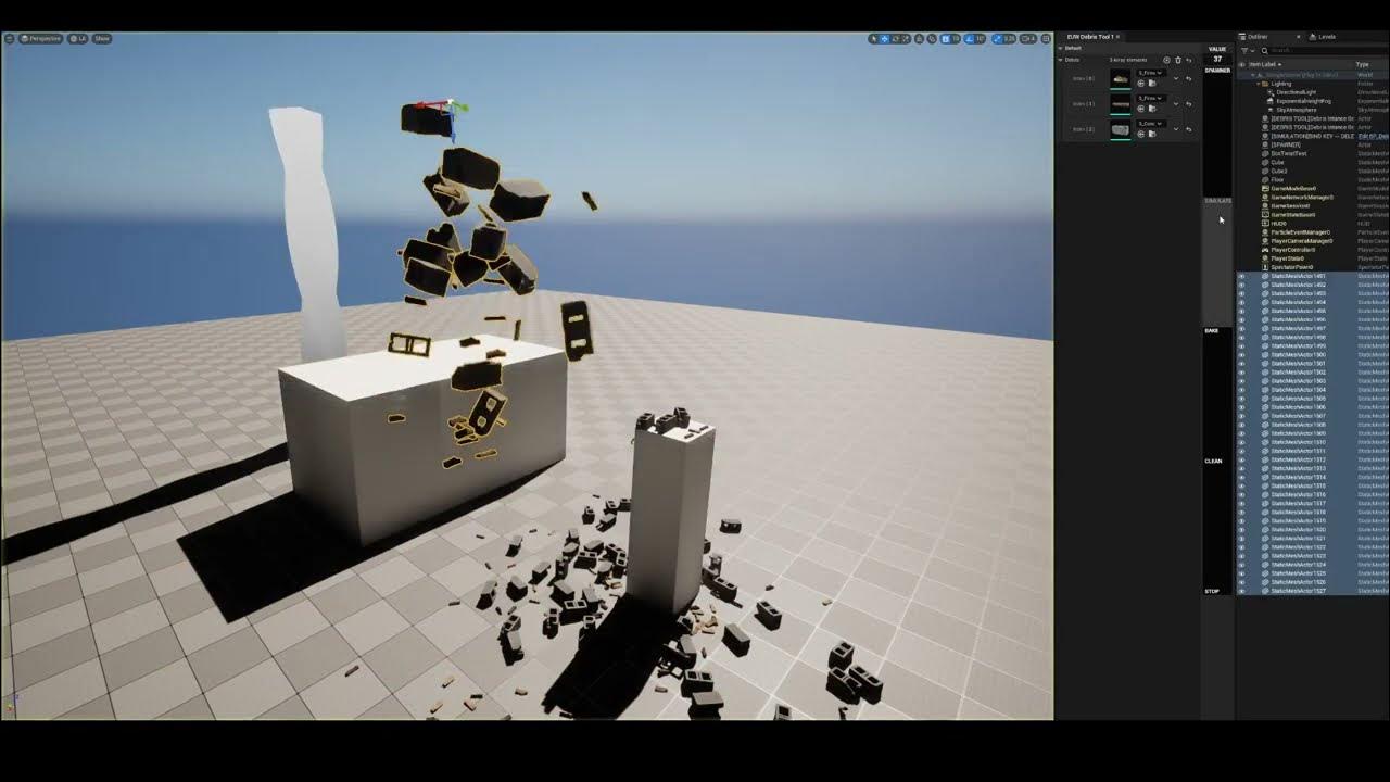 Unreal Engine Bake Simulation using Blueprint / Simulate Keyboard Key
