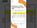 Cara Seleksi Data Otomatis di Excel dengan Fungsi AND #tigao #tigaotutorial #exceltips #shorts