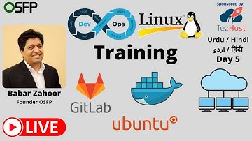 Linux and DevOps Training | Gitlab, Ubuntu, Docker | Babar Zahoor | Day 5 | Urdu / اردو / Hindi