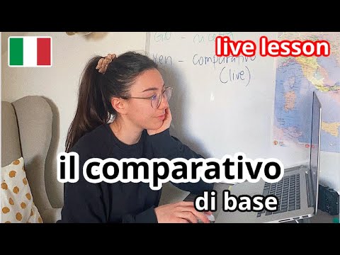 How to form basic comparative sentences in Italian language