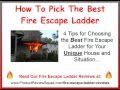 How To Pick The Best Fire Escape Ladder | Emergency Escape Ladder Tips