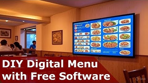 How to Use a TV as a Menu Board (DIY Digital Menu with Free Software)