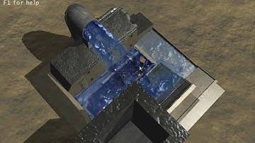 NVIDIA PhysX Particle Fluid Demo with Nvidia 9600 GT