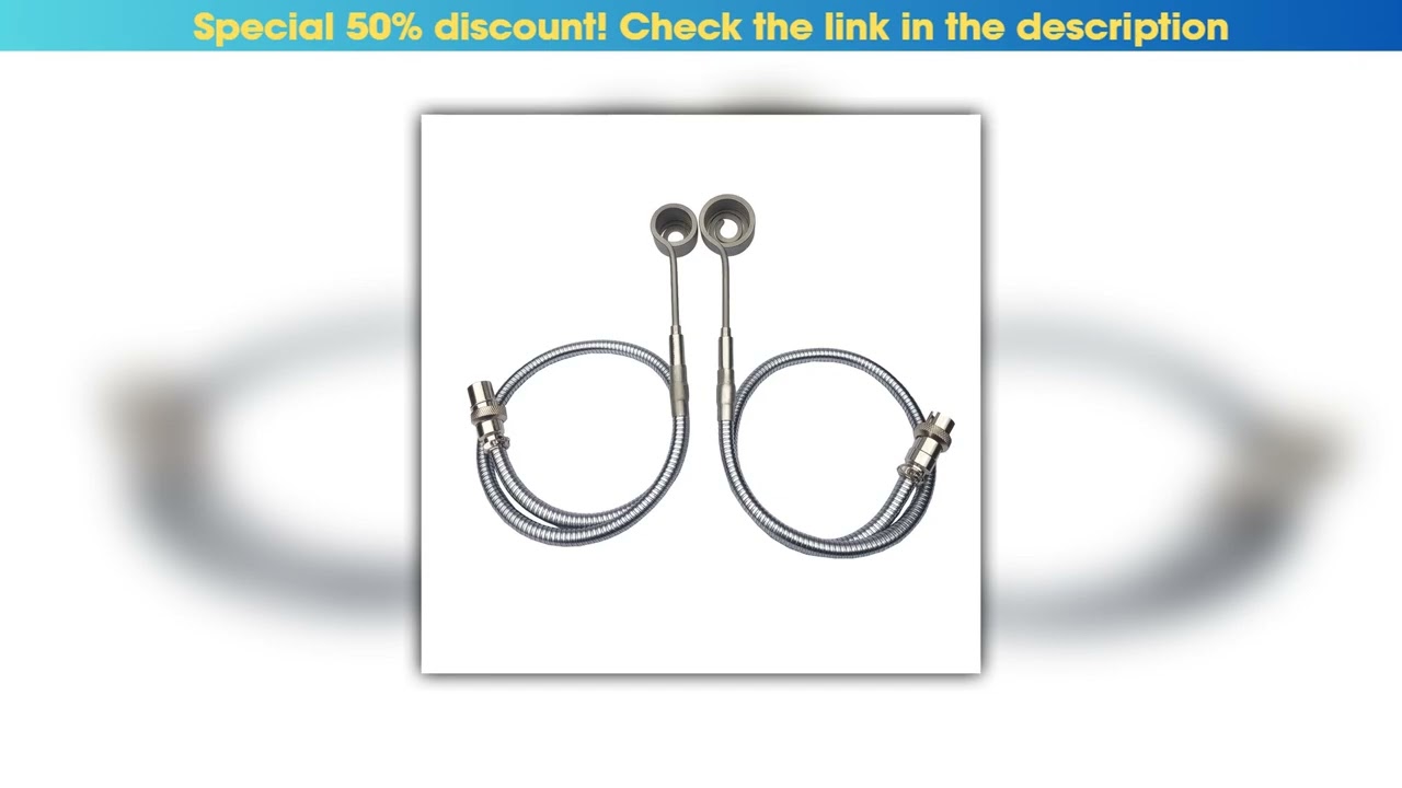 Best 20/25mm Axial Heater Coil With Metal Gooseneck Fexible Serpentine Tubes and GX16 5 Pin DEN Plu