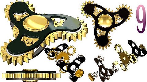 9-Project 24| 4-Gears Fidget Spinner |SolidWorks Tutorial : motion, parts list