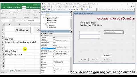 Bài 21 - Sử dụng ComboBox trong UserForm
