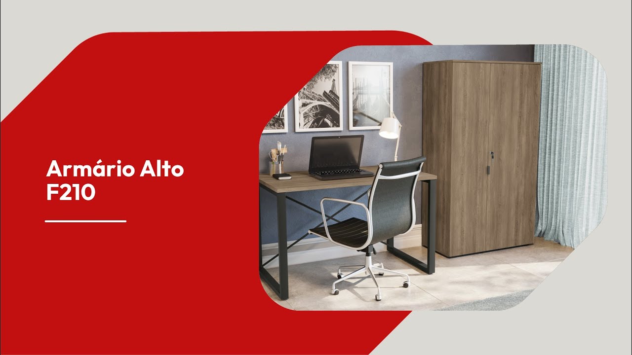 Armário Alto Kappesberg 2 Portas Frame Munique 91cm | FastStore PDP