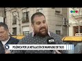Polémica por la instalación de mamparas de taxis - Telefe Rosario