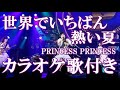 世界でいちばん熱い夏  PRINCESS PRINCESS プリンセス プリンセス カラオケ  練習用  原曲キー 歌付き ボーカル入り 歌詞付き