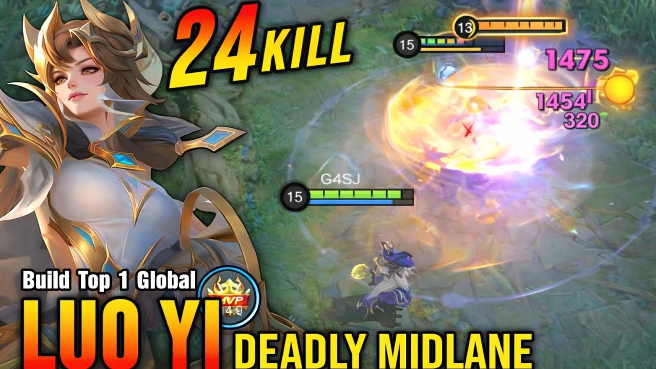 🔥 24 KILLS Legendary Luo Yi Gameplay! 🔥Deadly Midlane domination in Mobile Legends: Bang Bang 💀