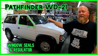 Replacing Window Seals and Window Regulator on a 1995 Nissan Pathfinder WD21 - Terrano, Hardbody