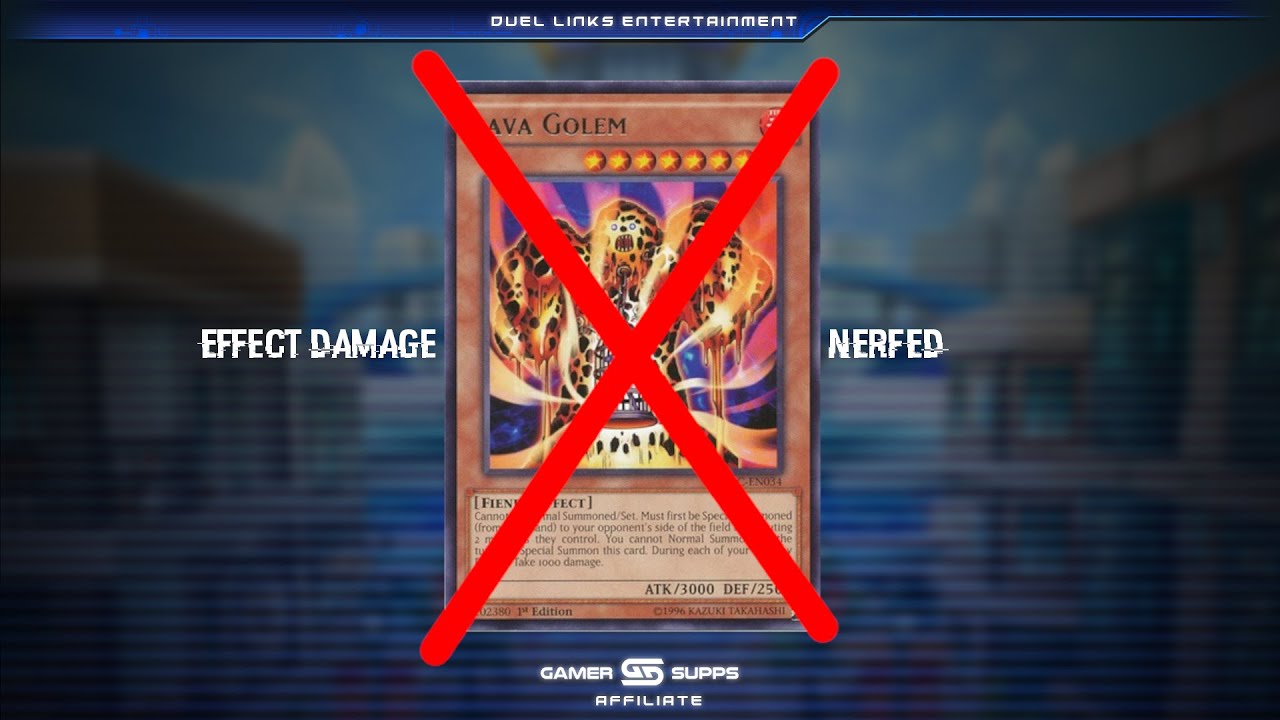 yugioh duel links effect damage deck What cards could we use optimally for with paying LP? LAVA GOLEM NERF - Crazy